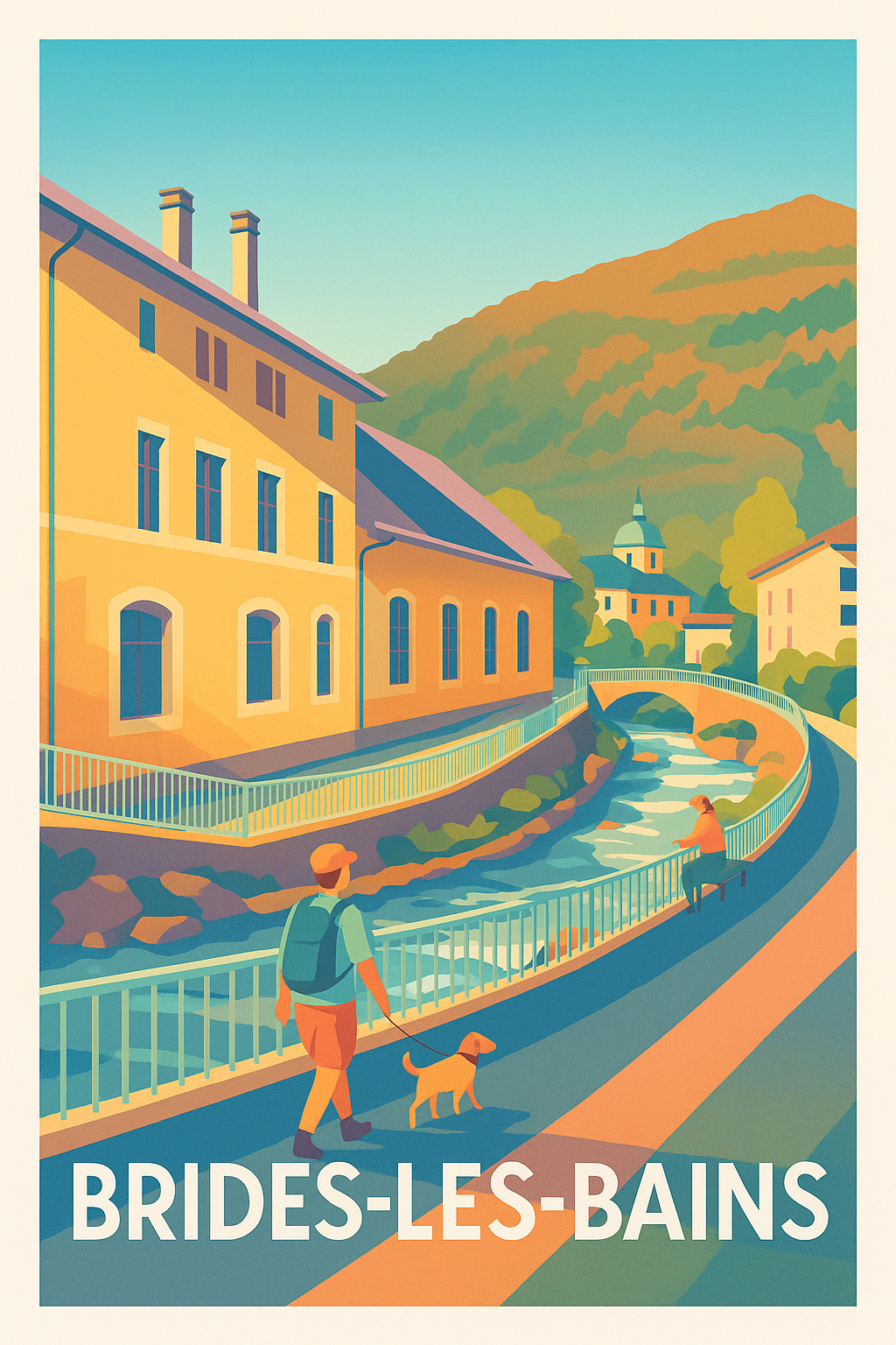 Affiche de Brides-les-Bains - Charme et sérénité alpine