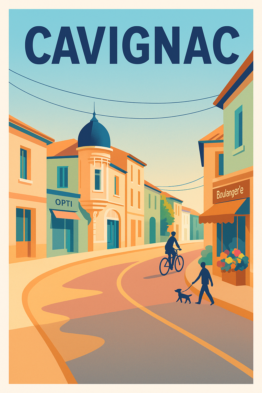 Affiche de Cavignac - Douceur de vie au cœur du village