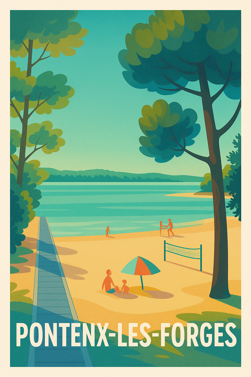 Affiche de Pontenx-les-Forges - Escapade nature au bord de l'eau