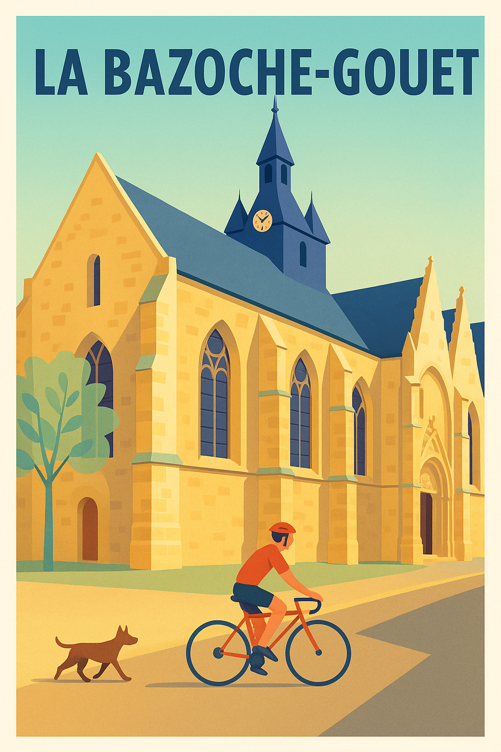 Affiche de La Bazoche-Gouet - Charme et Sérénité à Vélo