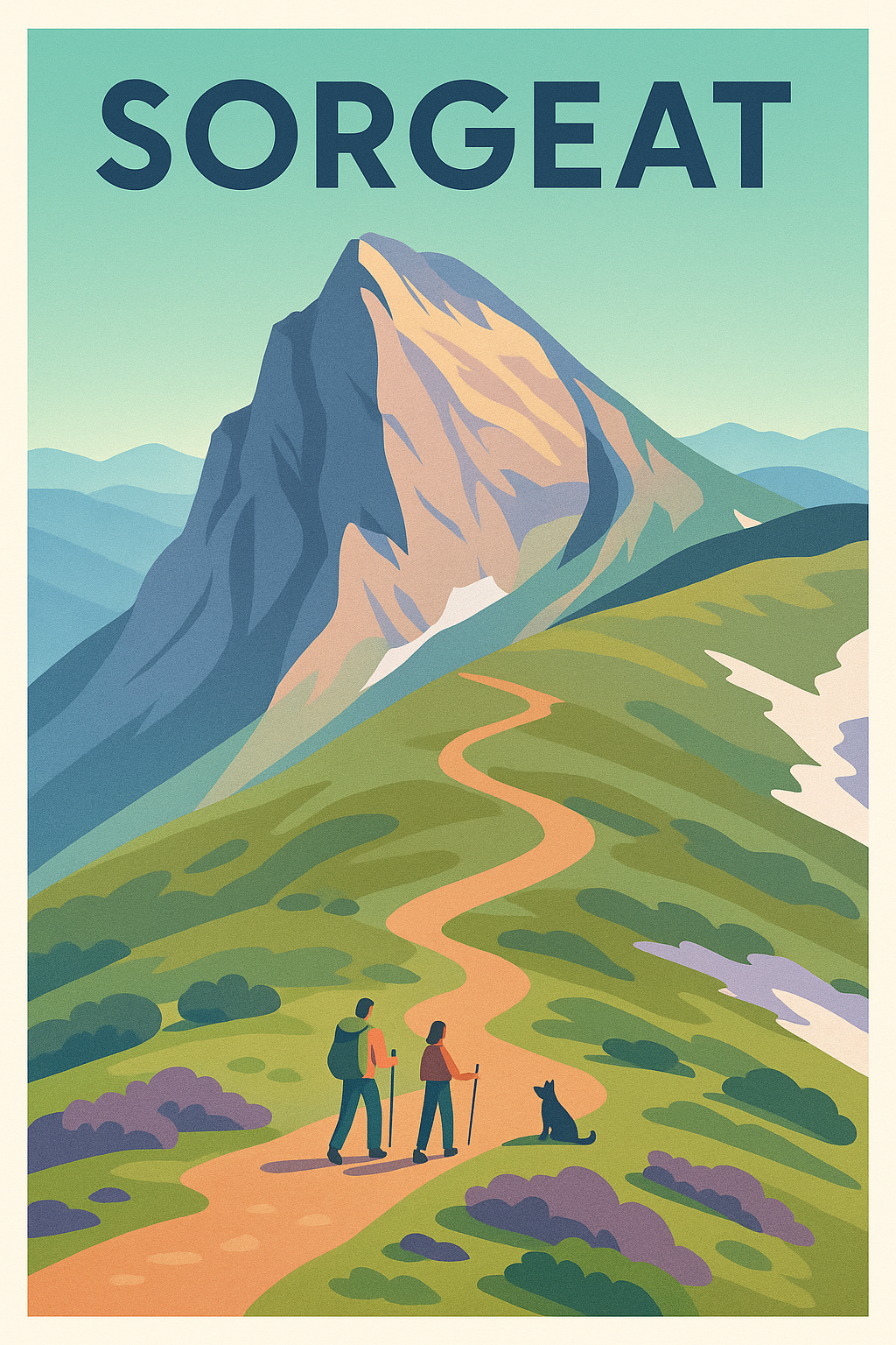 Affiche Sorgeat — L'appel de la montagne sauvage · poster d'art de Sorgeat