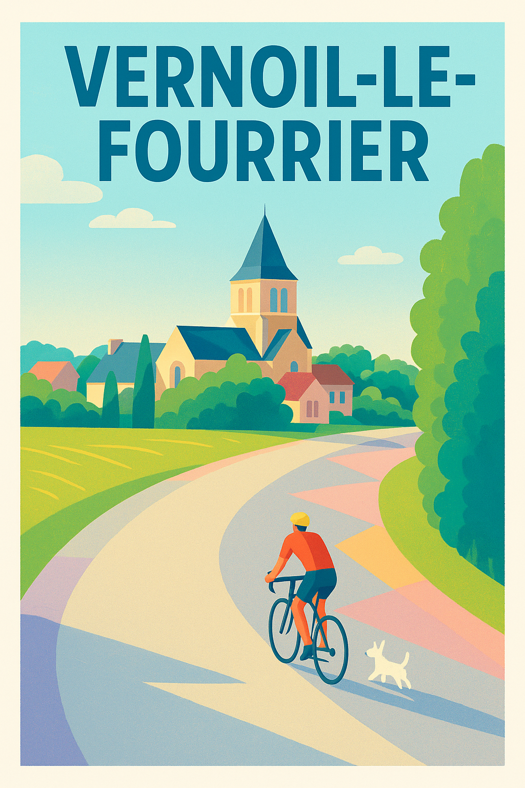 Affiche de Vernoil-le-Fourrier - Escapade paisible à vélo