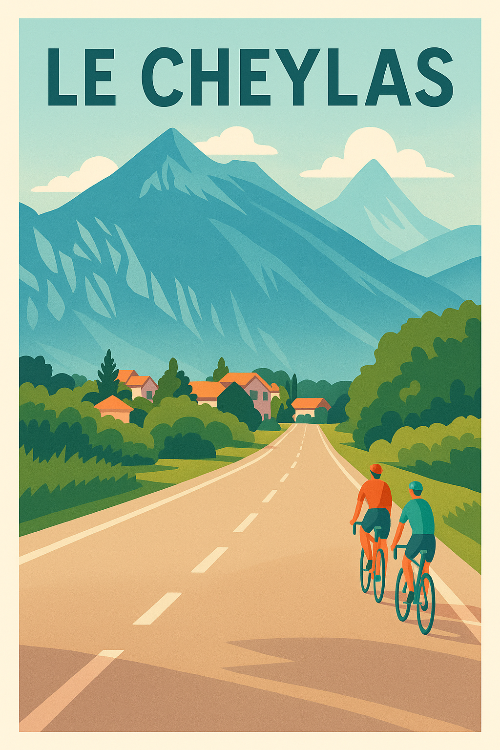 Affiche de Le Cheylas - Escapade à vélo au cœur des montagnes