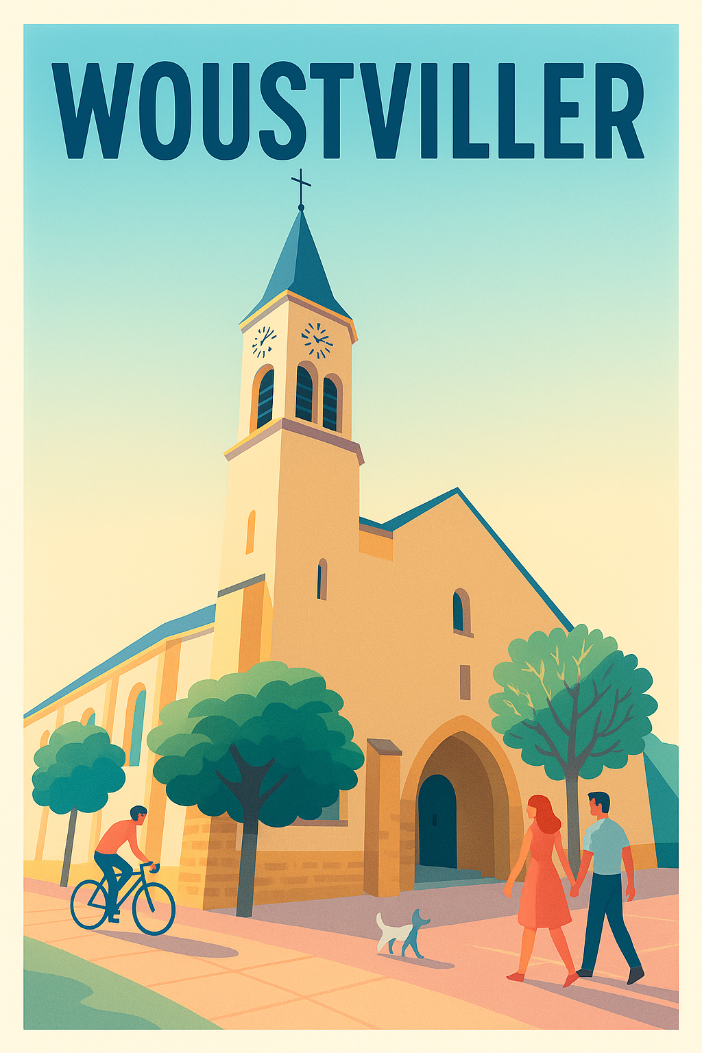 Affiche de Woustviller - Charme et sérénité au cœur du village
