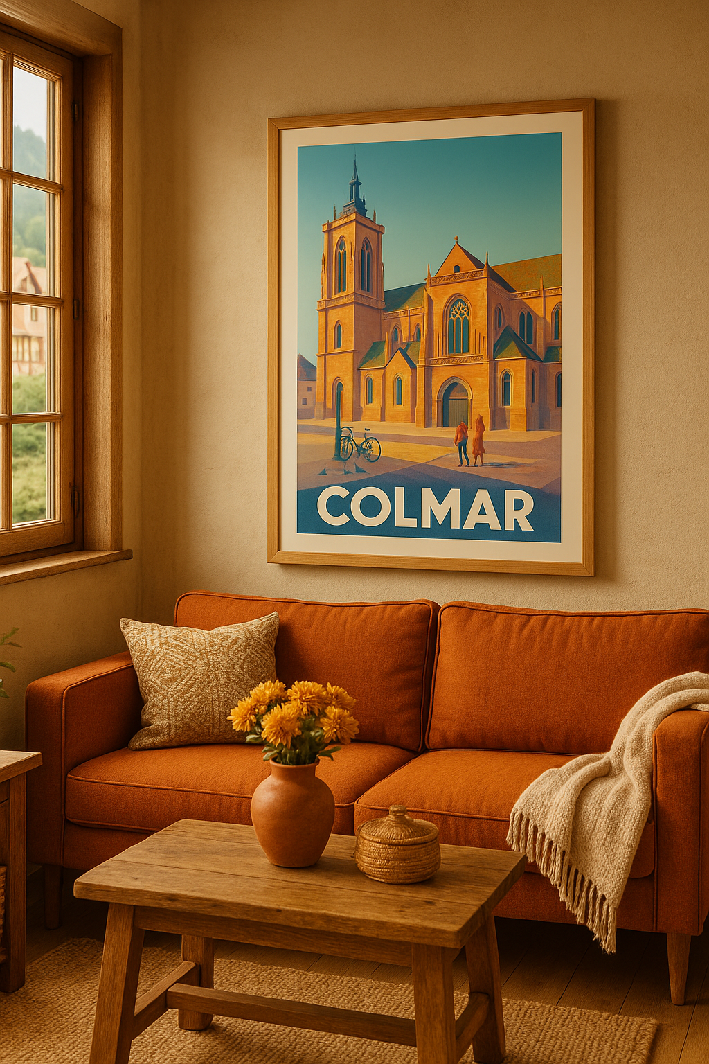 Mise en situation Affiche Colmar - Une promenade au cœur du patrimoine historique