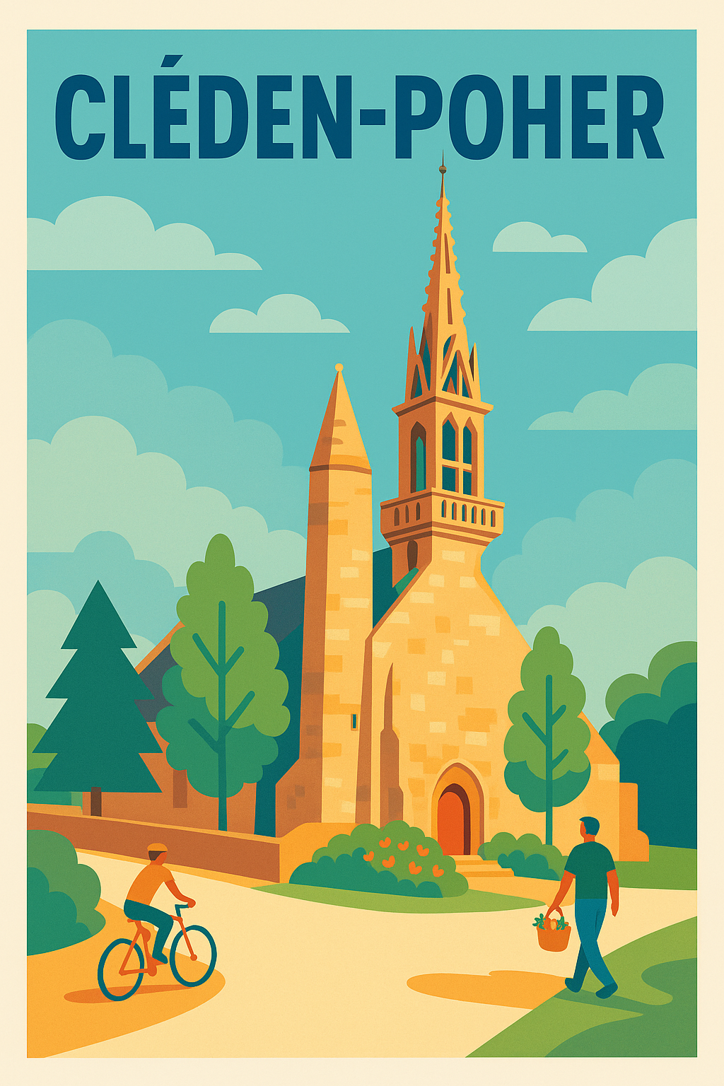Affiche de Cléden-Poher - Charme et sérénité bretons