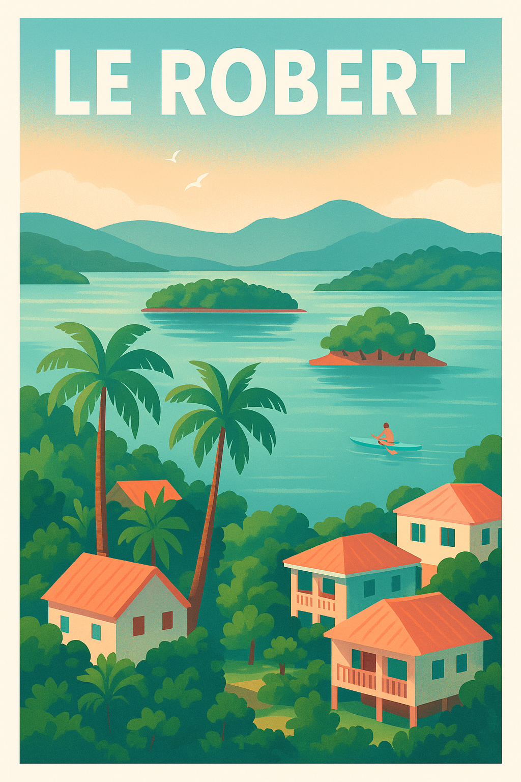 Affiche Le Robert — Évasion tropicale au cœur de la nature · poster d'art de Le Robert
