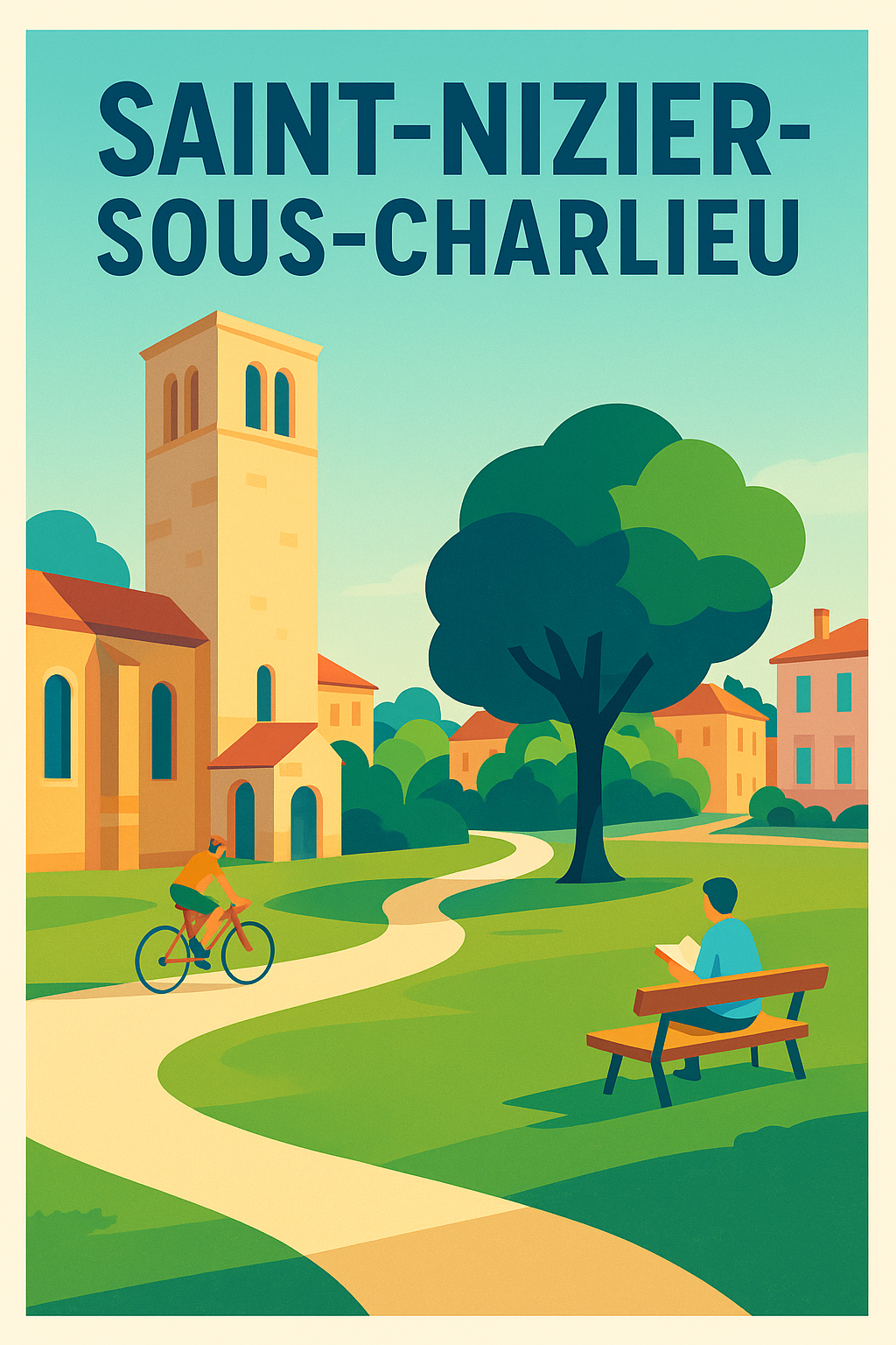 Affiche de Saint-Nizier-sous-Charlieu - Évasion bucolique au cœur du village