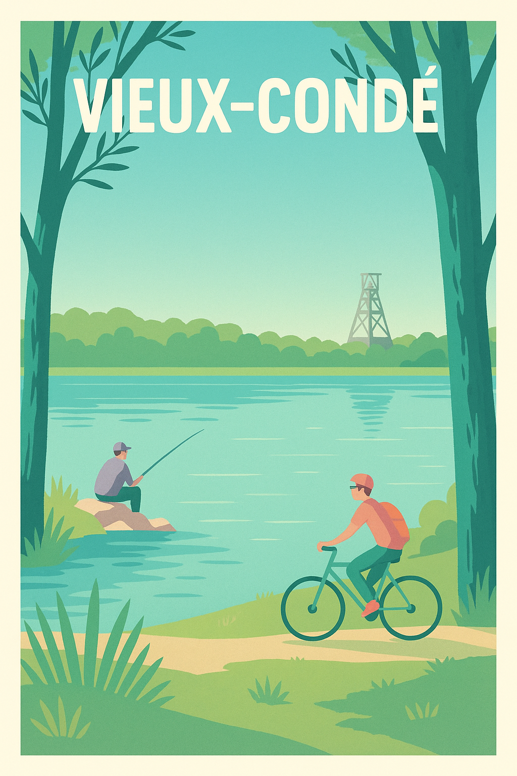 Affiche de Vieux-Condé - Douceur et nature au bord de l'eau