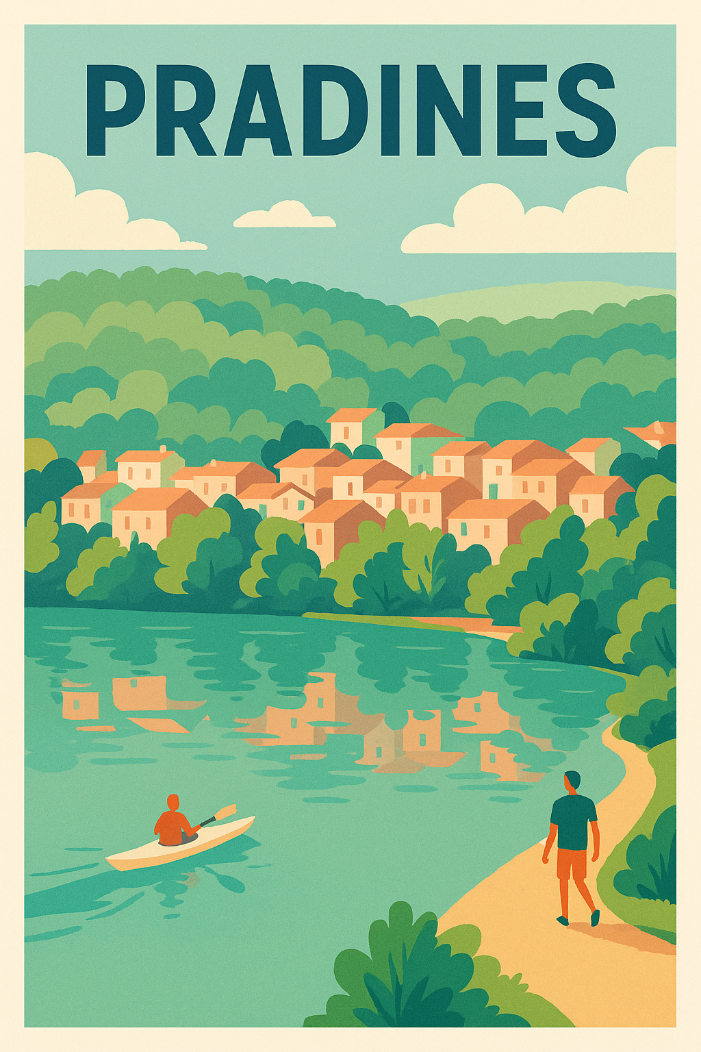 Affiche de Pradines - Escapade bucolique au bord de l'eau