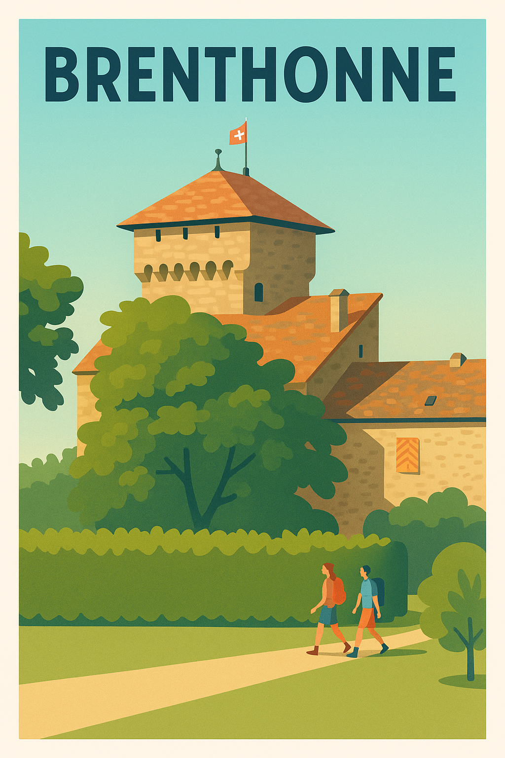 Affiche de Brenthonne - Un Voyage au Cœur de l'Authenticité Suisse