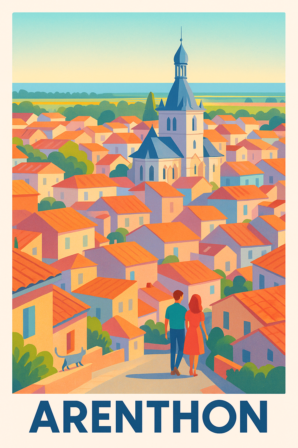 Affiche Anglet - Promenade au Bois de Chiberta