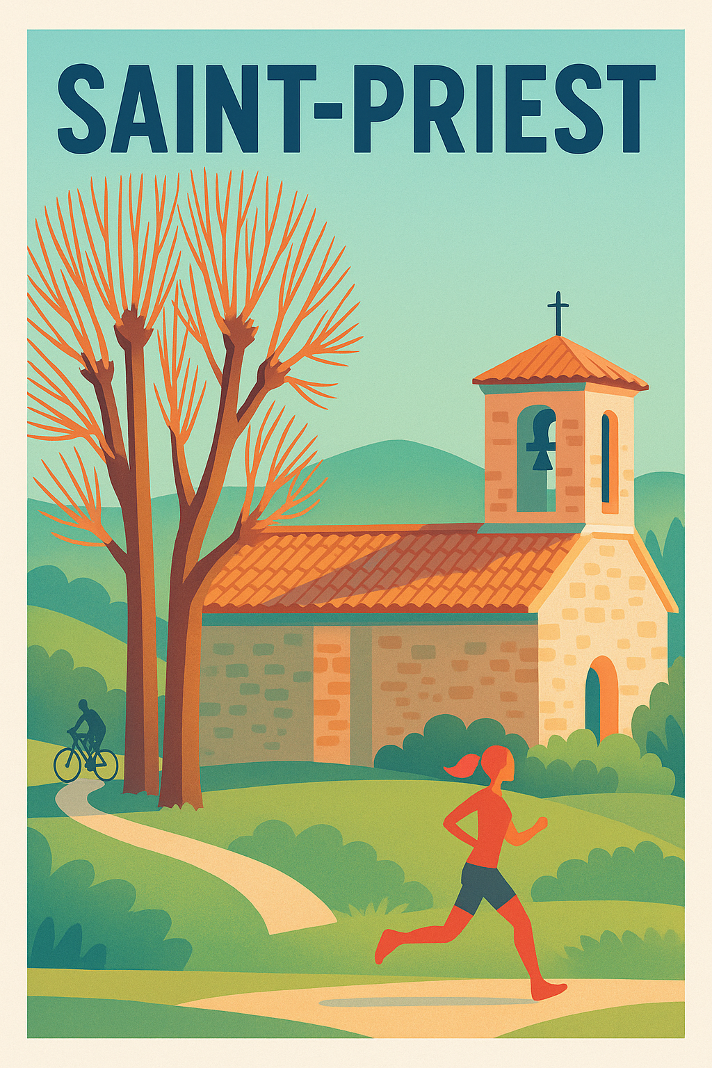 Affiche de Saint-Priest - Évasion et nature au cœur de la ville