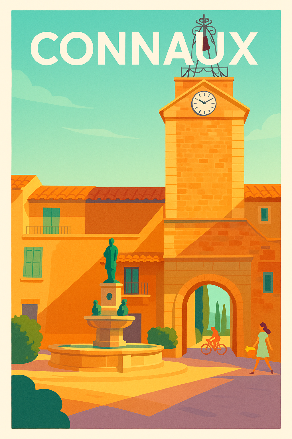 Affiche de Connaux - Le charme authentique du village provençal