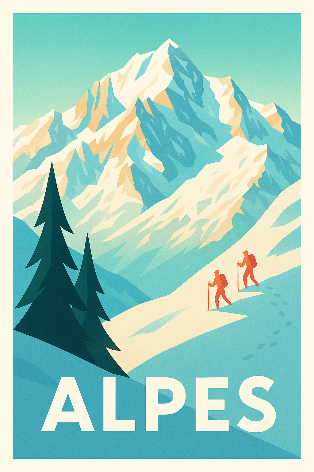 Affiche de Alpes - Évasion et aventure en haute montagne
