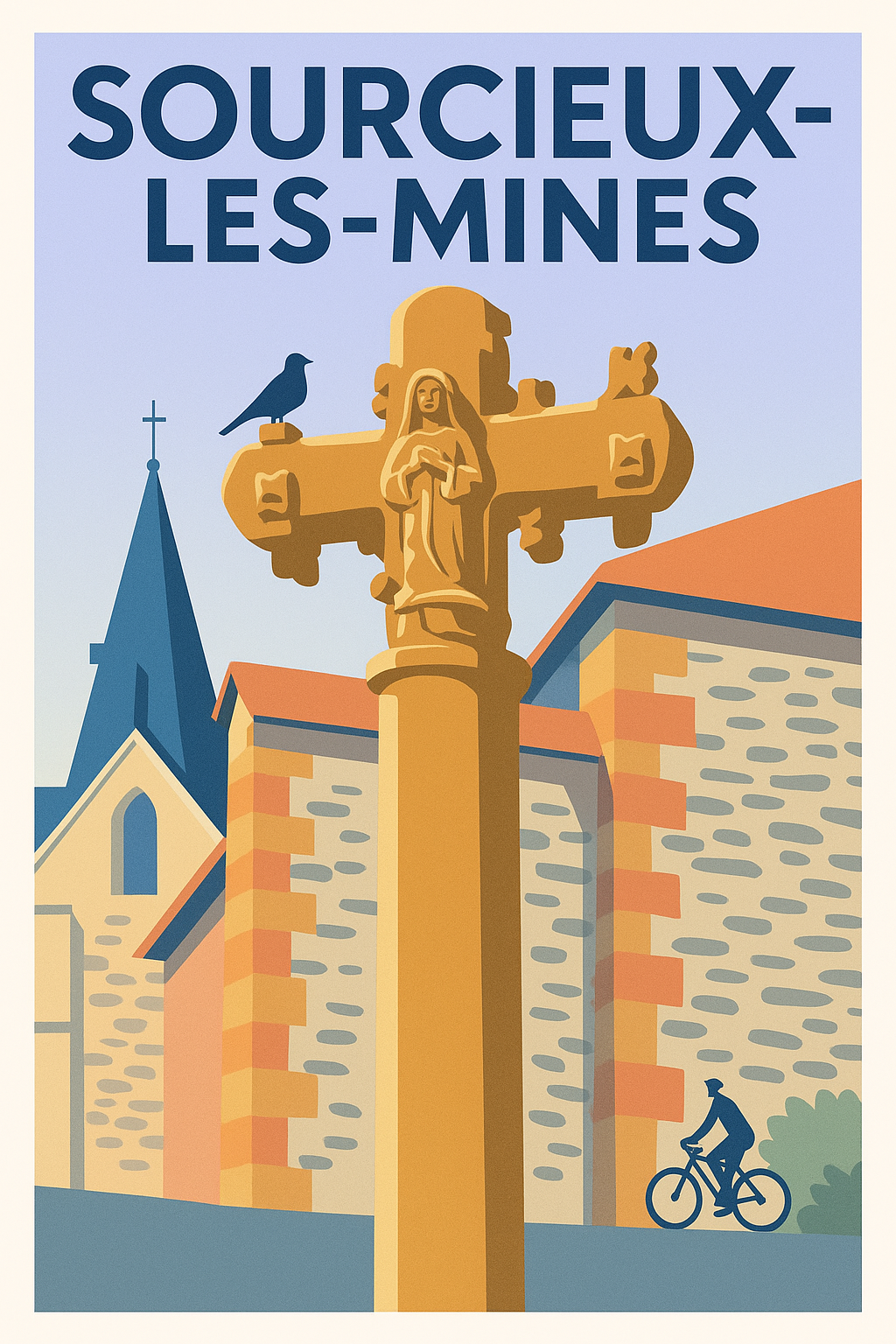 Affiche de Sourcieux-les-Mines - Charme et Patrimoine au Cœur du Village