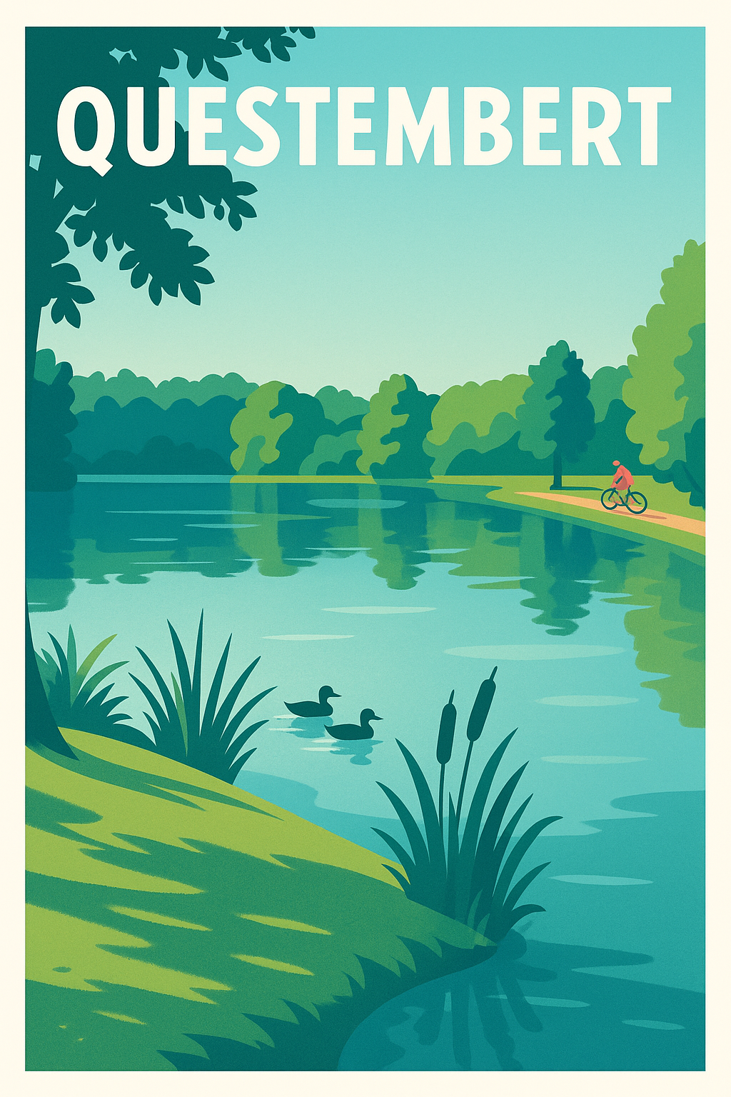 Affiche de Questembert - Sérénité au bord de l'eau