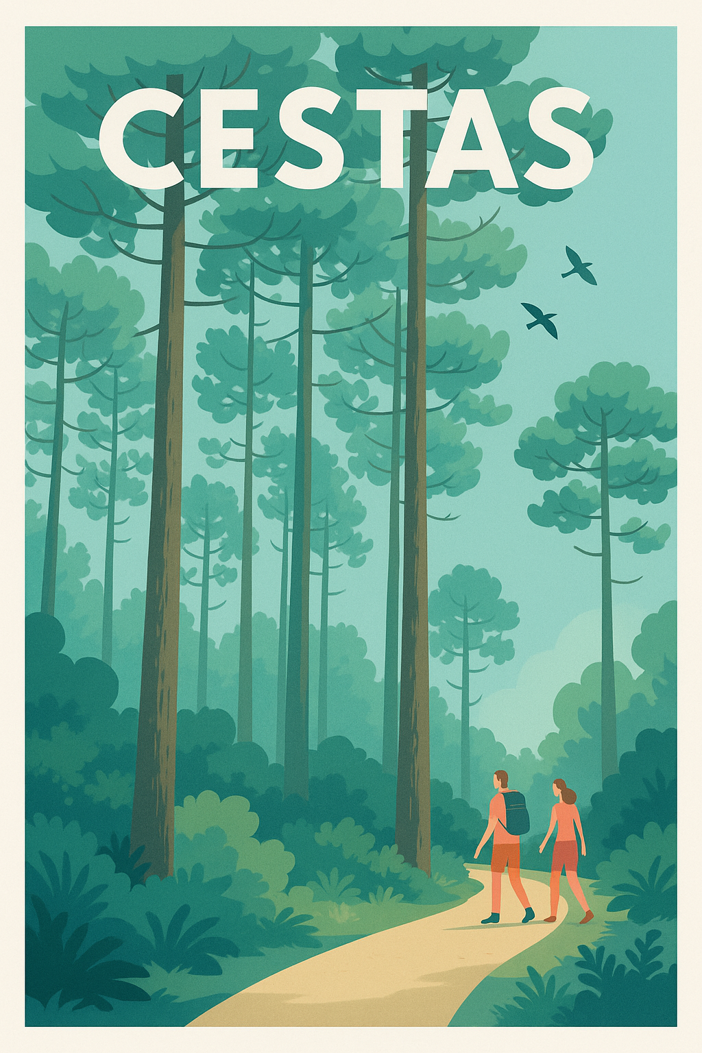 Affiche de Cestas - Évadez-vous en pleine nature