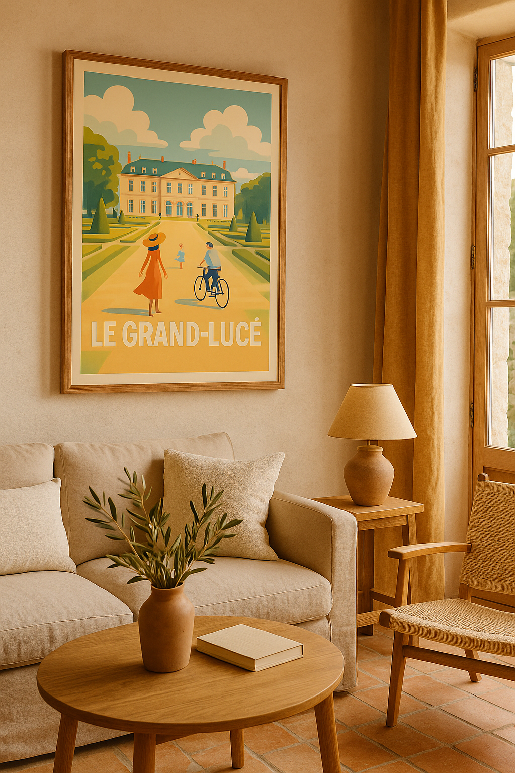 Mise en situation Affiche Le Grand-Lucé - Évasion élégante au cœur du patrimoine