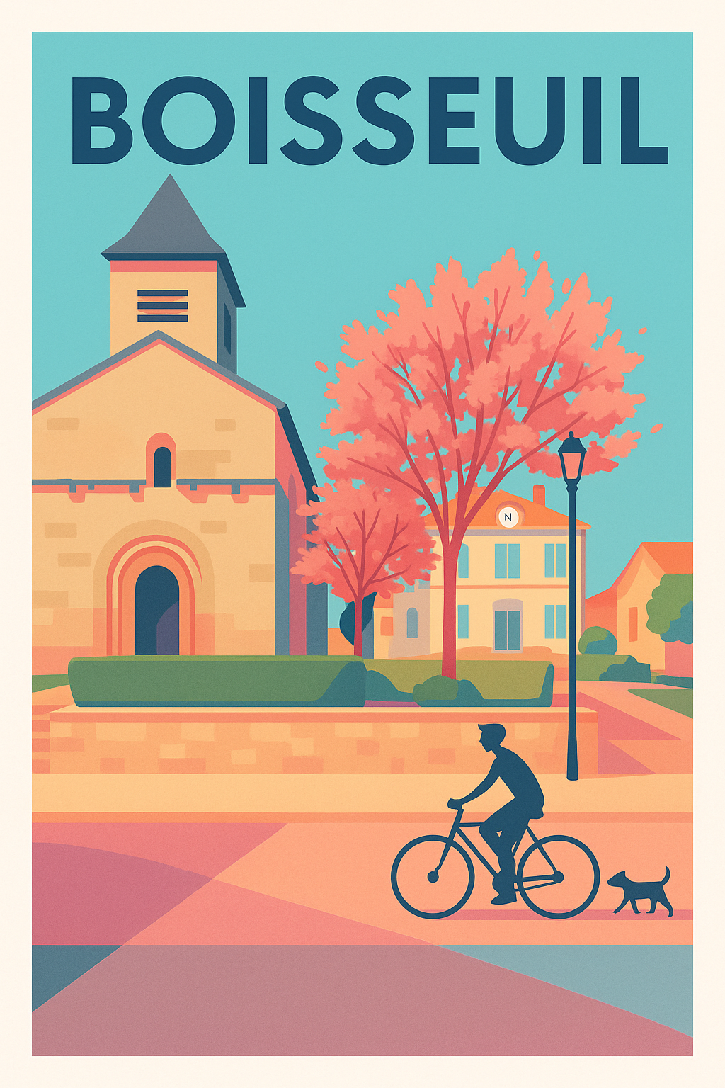 Affiche de Boisseuil - Charme paisible et couleurs chaleureuses