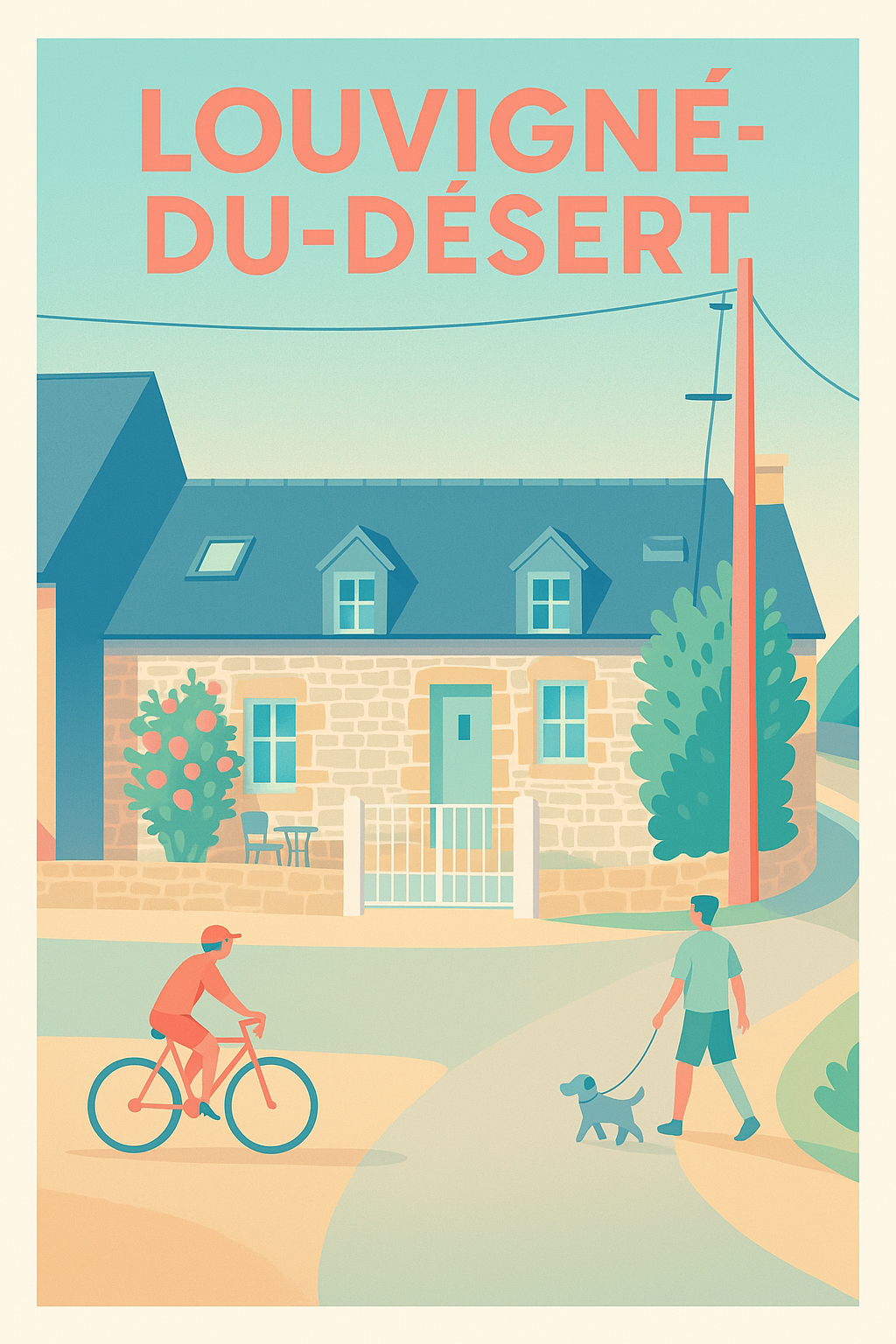 Affiche de Louvigné-du-Désert - Charme et douceur de la vie rurale