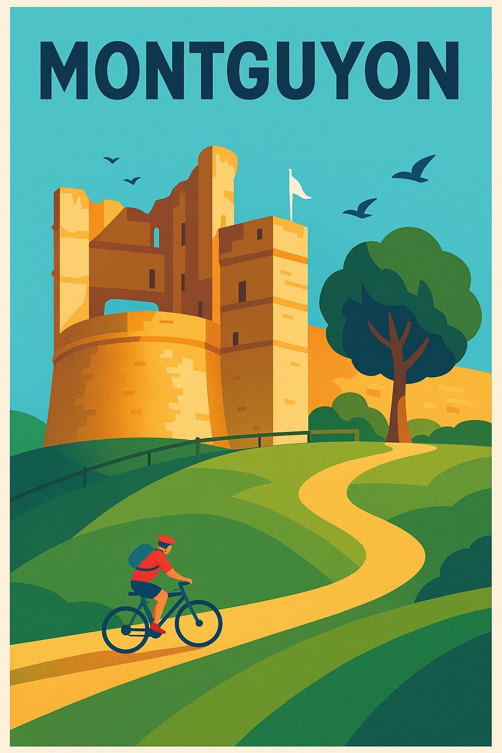 Affiche de Montguyon - La forteresse et ses chemins de balade