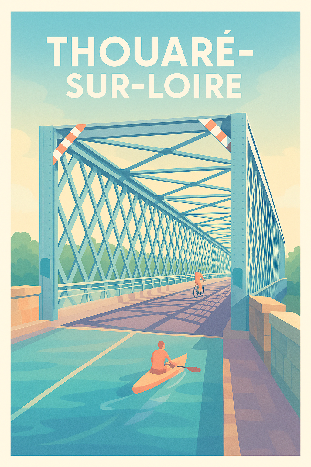 Affiche de Thouaré-sur-Loire - Escapade entre rivière et pont métallique