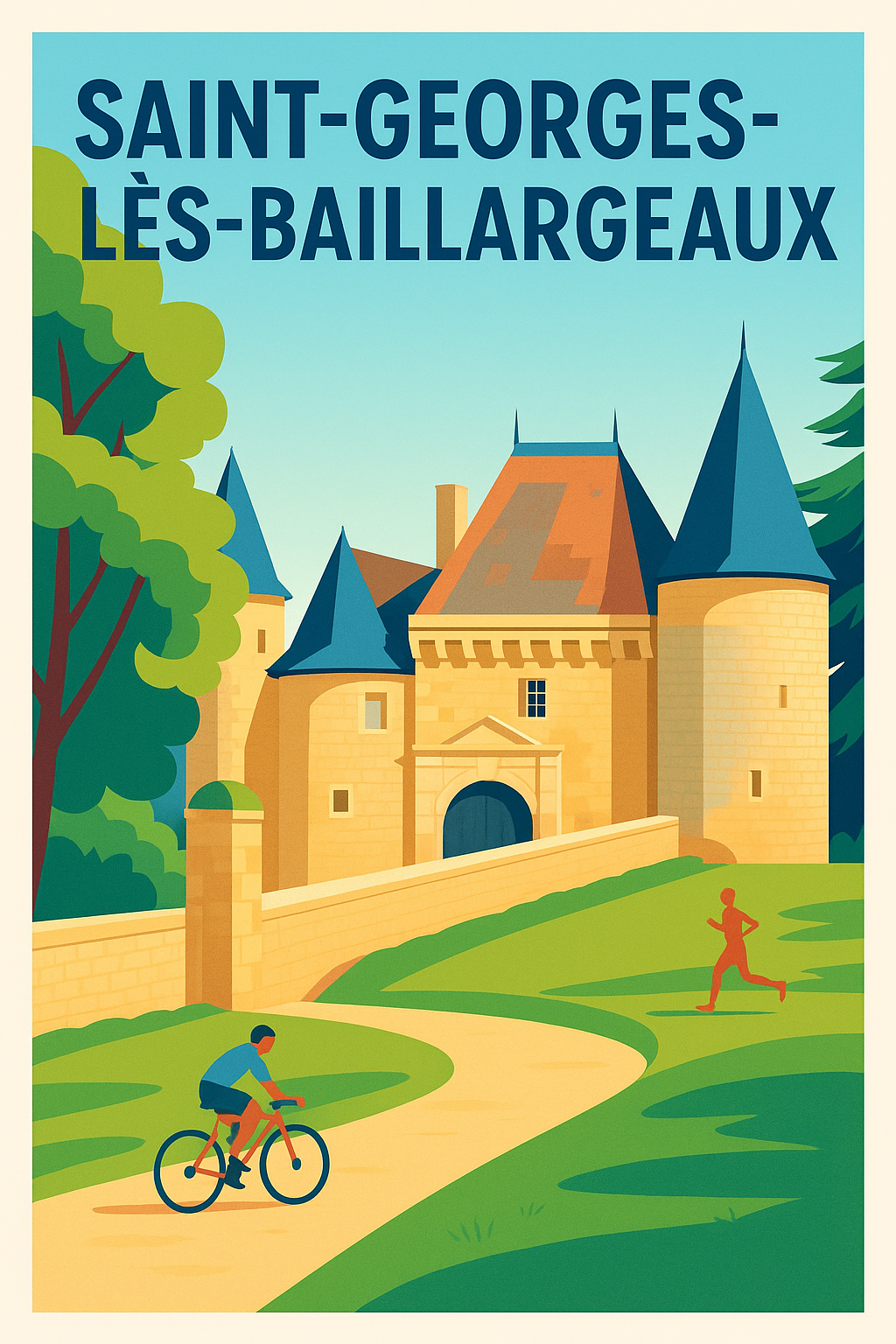 Affiche de Saint-Georges-lès-Baillargeaux - Charme et patrimoine au naturel
