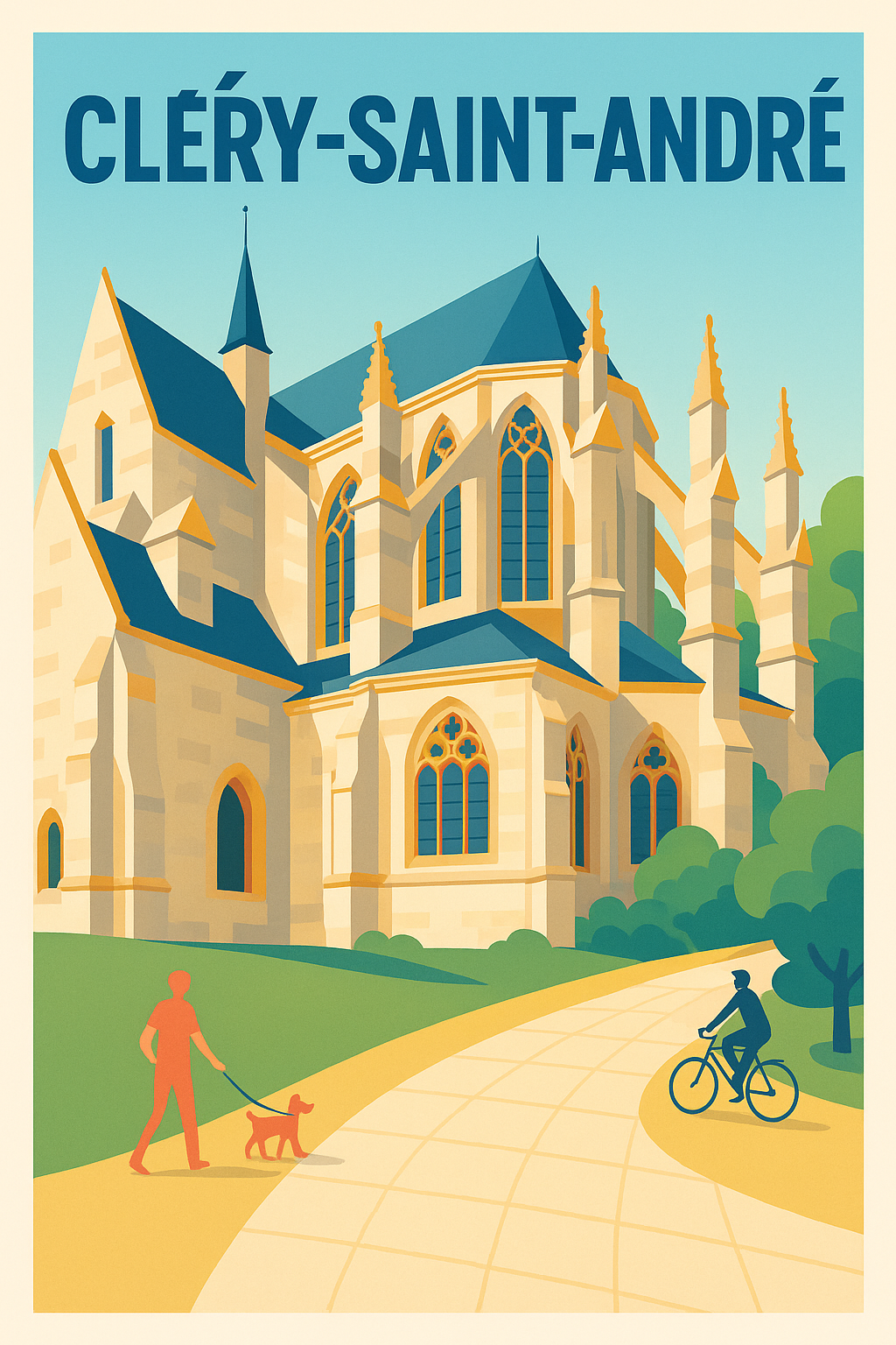 Affiche de Cléry-Saint-André - L'élégance gothique au cœur de la ville