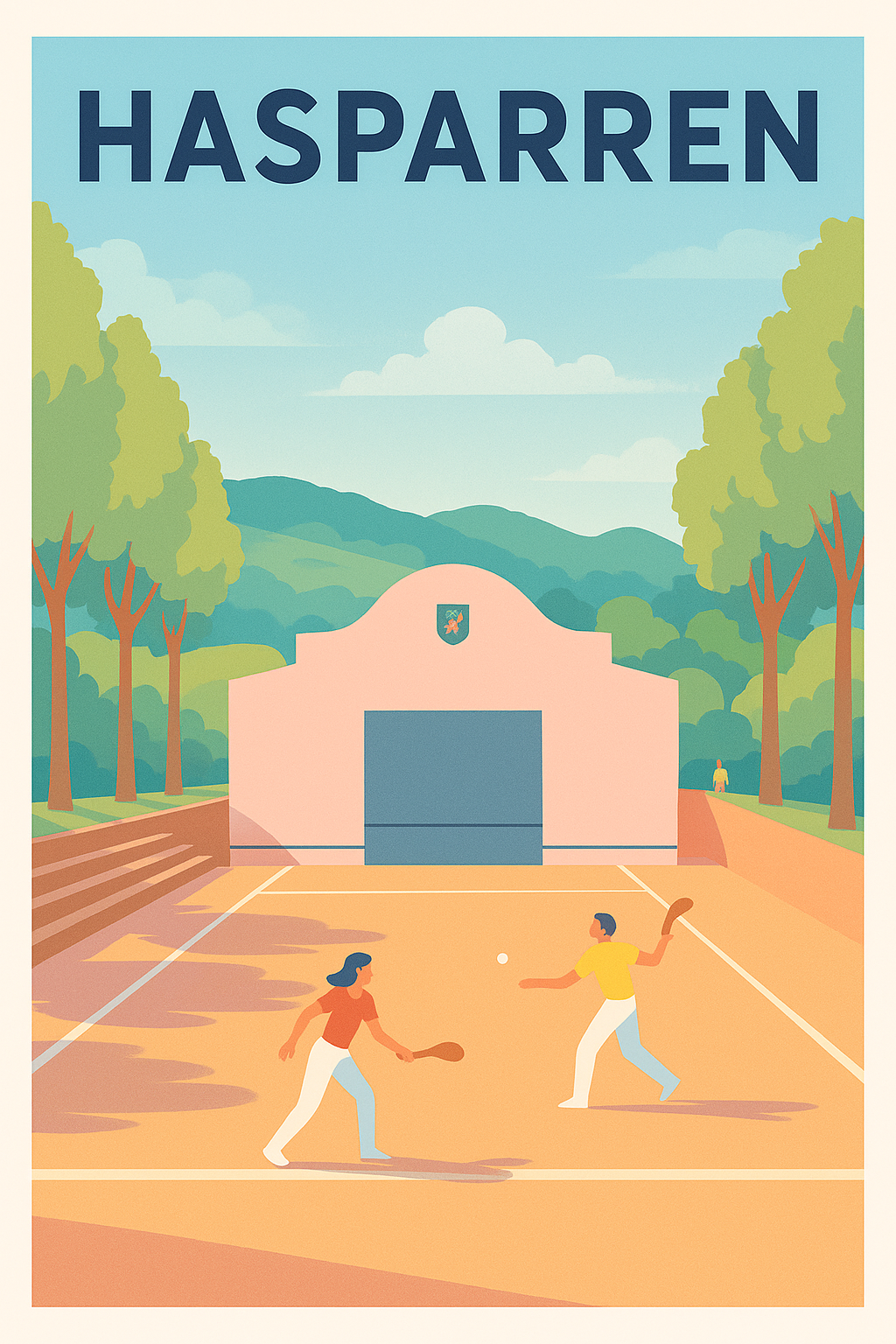 Affiche de Hasparren - L'âme Basque en terre de pelote