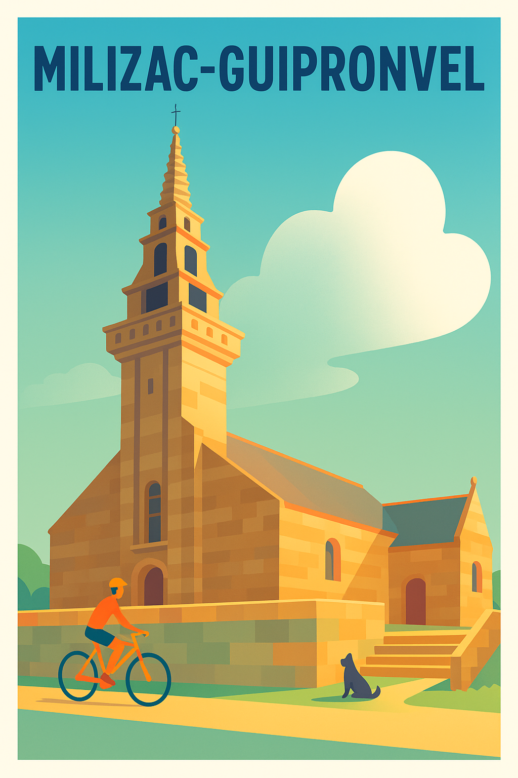 Affiche de Milizac-Guipronvel - Charme architectural et douceur de vivre