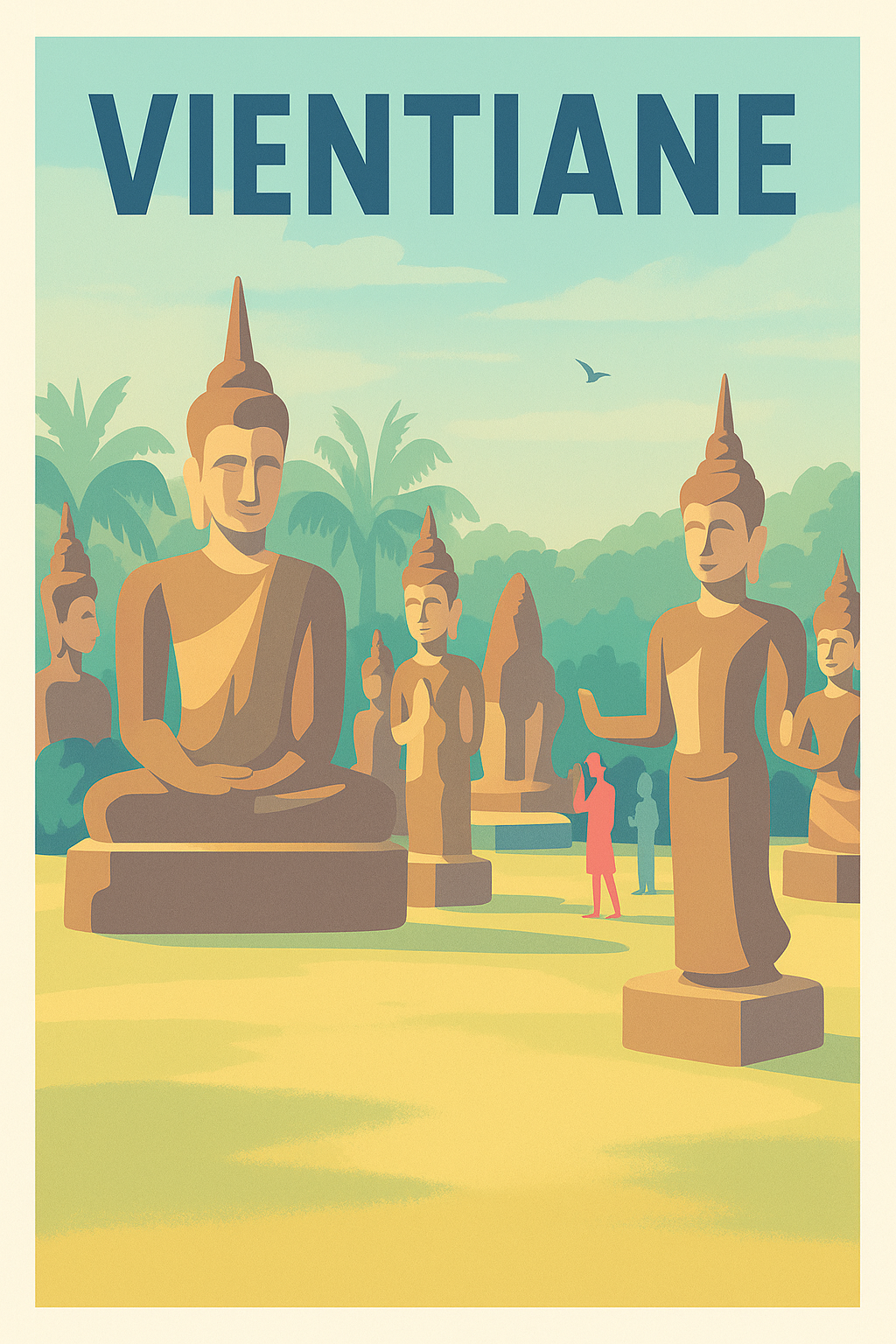 Affiche de Vientiane - Plongée au cœur de l'art bouddhique