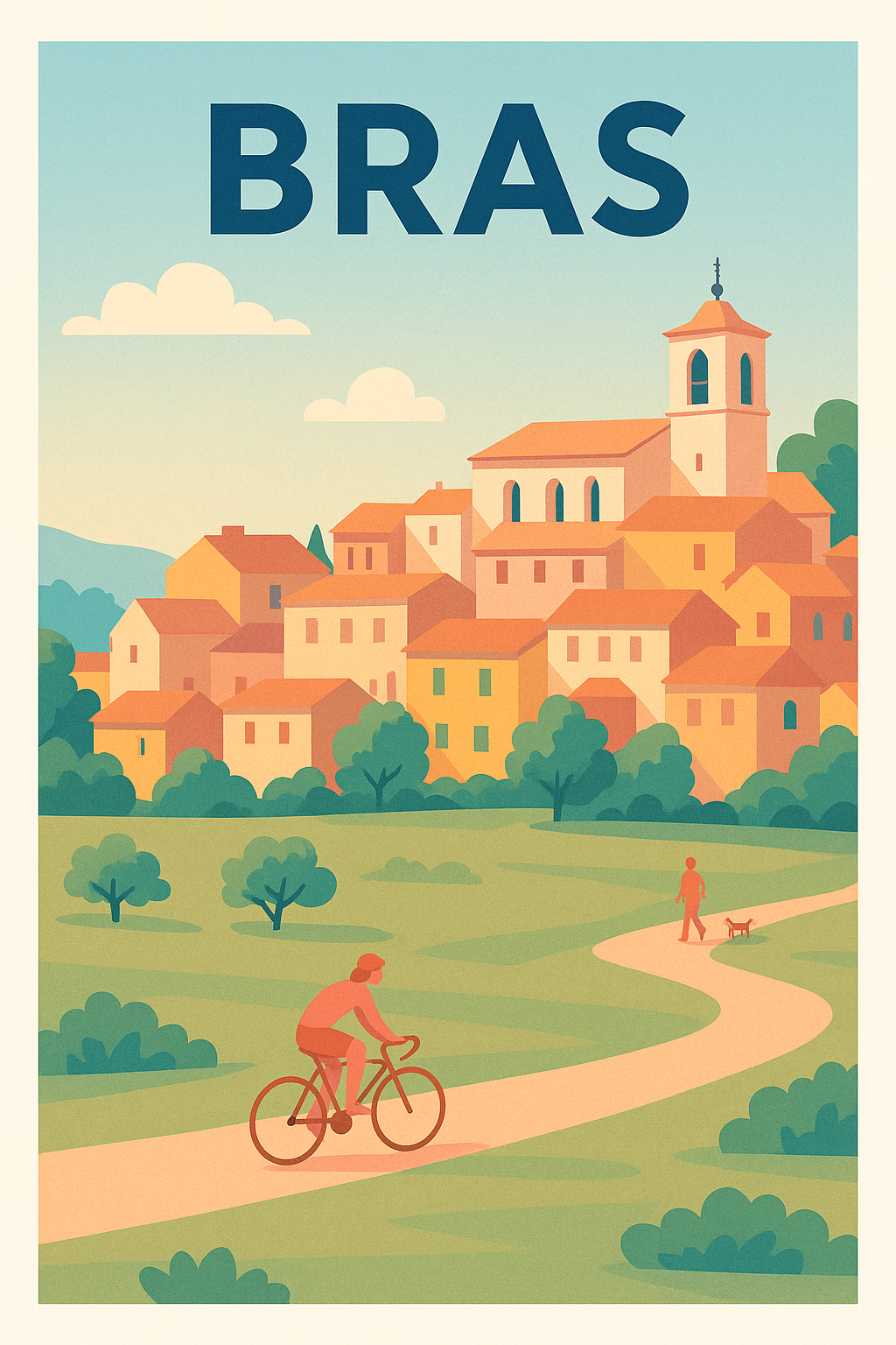 Affiche de Bras - L'élégance tranquille d'un village provençal