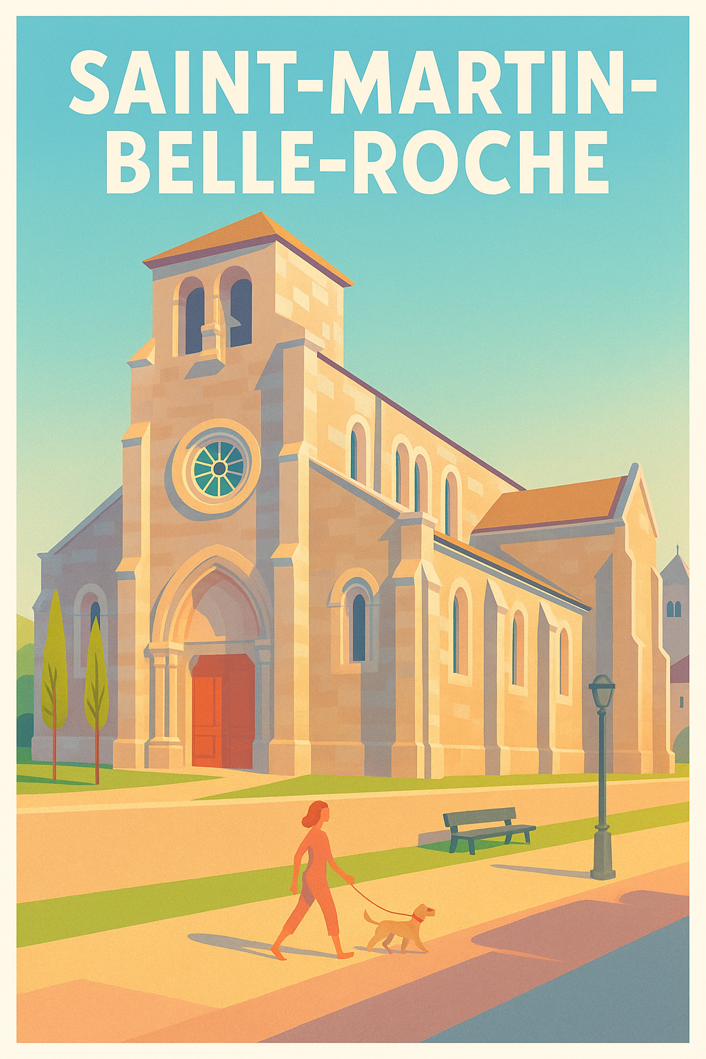 Affiche de Saint-Martin-Belle-Roche - Charme et sérénité au cœur du village