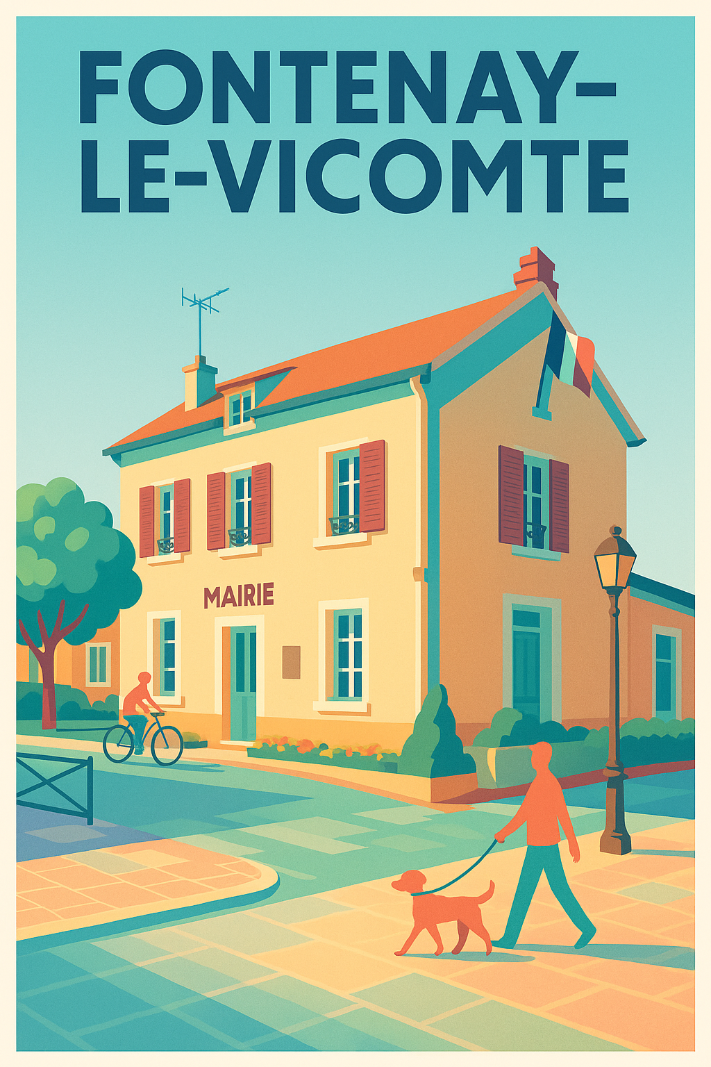 Affiche de Fontenay-le-Vicomte - Un coin paisible au cœur du village