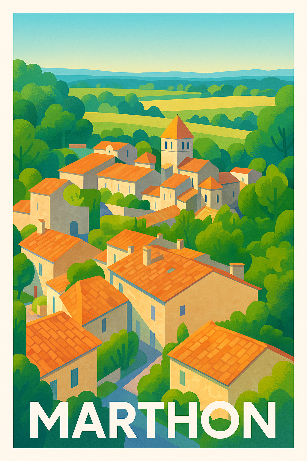 Affiche de Marthon - Charme et sérénité d’un village d’exception