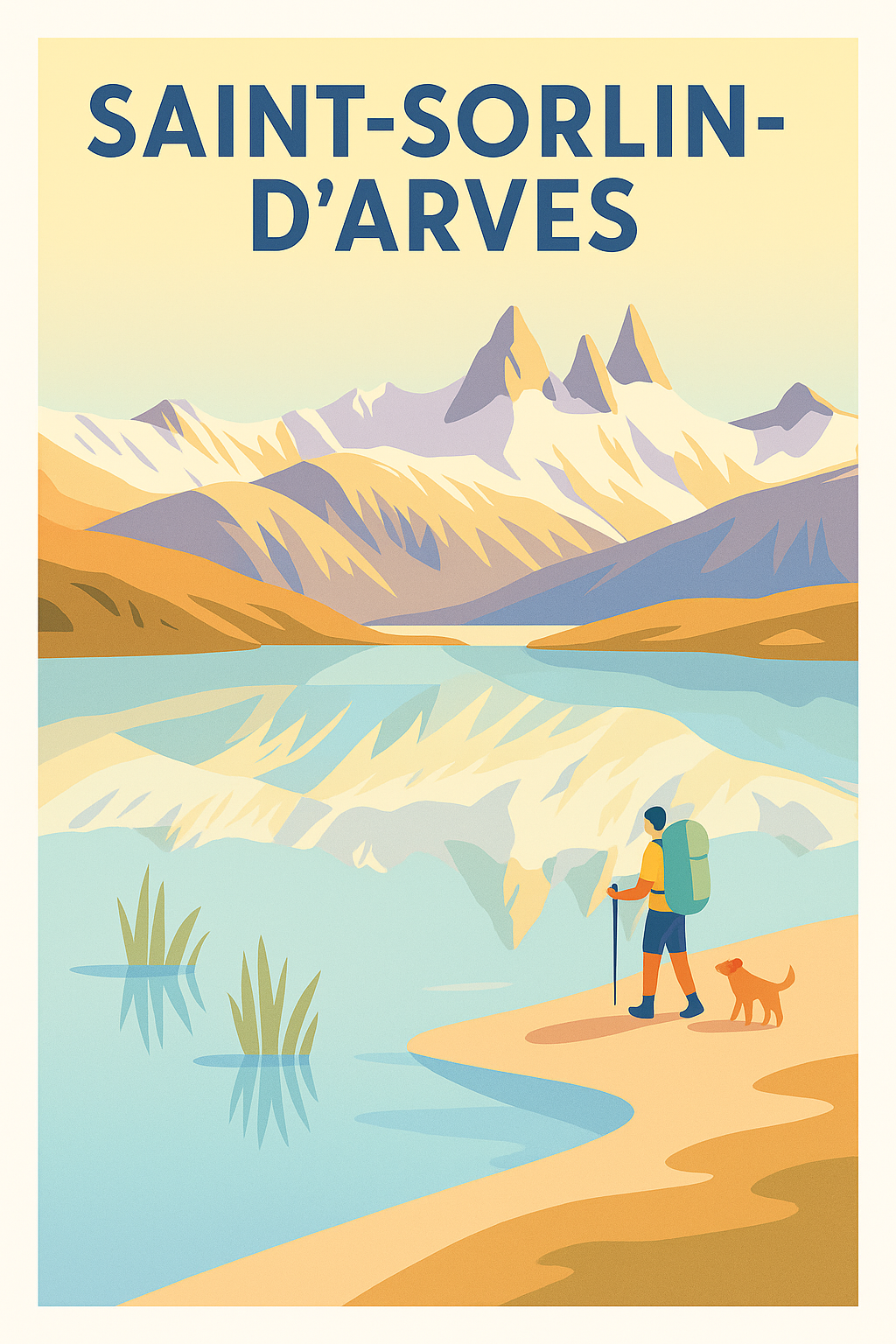 Affiche de Saint-Sorlin-d'Arves - Évasion Montagnarde Authentique