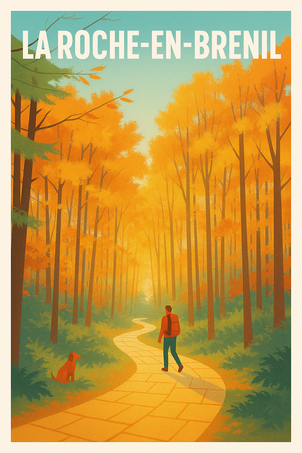 Affiche de La Roche-en-Brenil - Promenade automnale en forêt