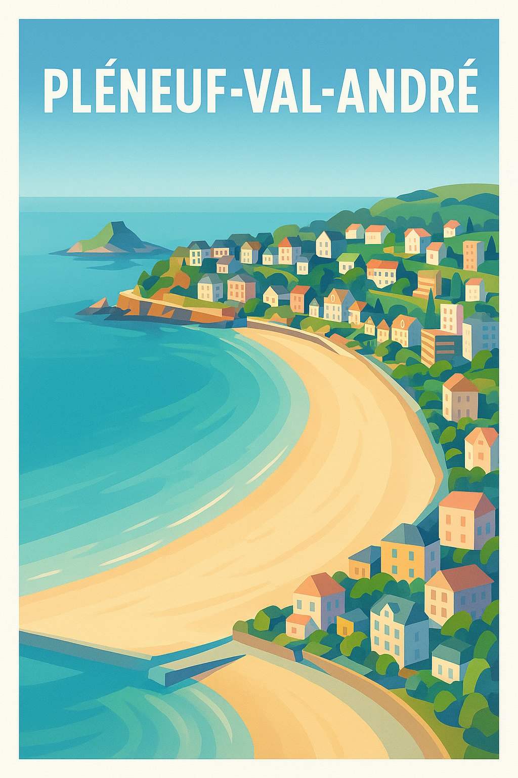 Affiche de Pléneuf-Val-André - Escapade Balnéaire Authentique