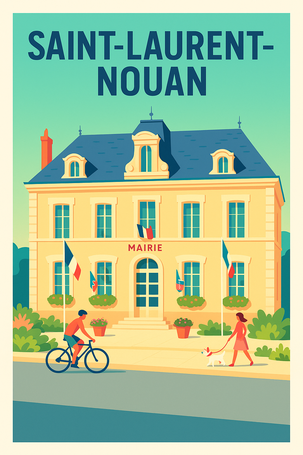 Affiche de Saint-Laurent-Nouan - Charme et sérénité au cœur de la mairie