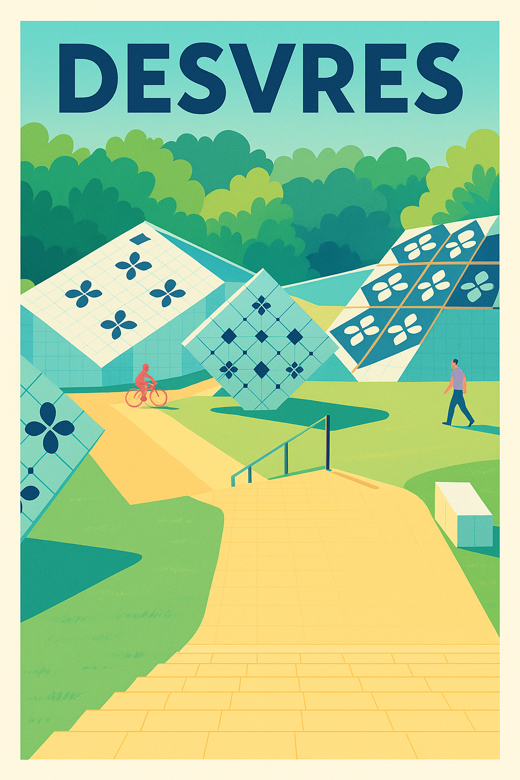 Affiche de Desvres - Découvrez l'art et la nature en harmonie
