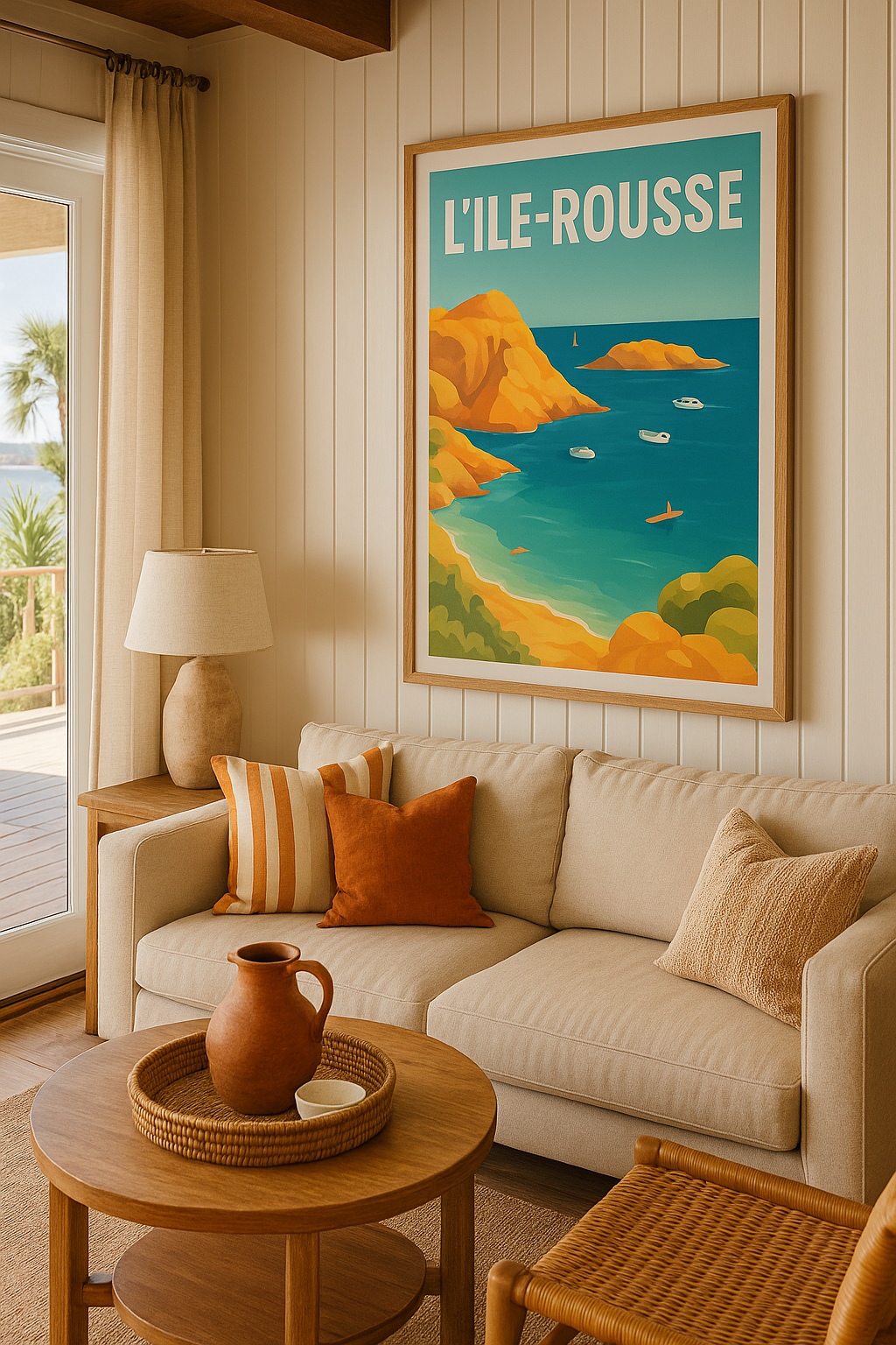 Mise en situation Affiche de L'Île-Rousse - Évasion en Méditerranée