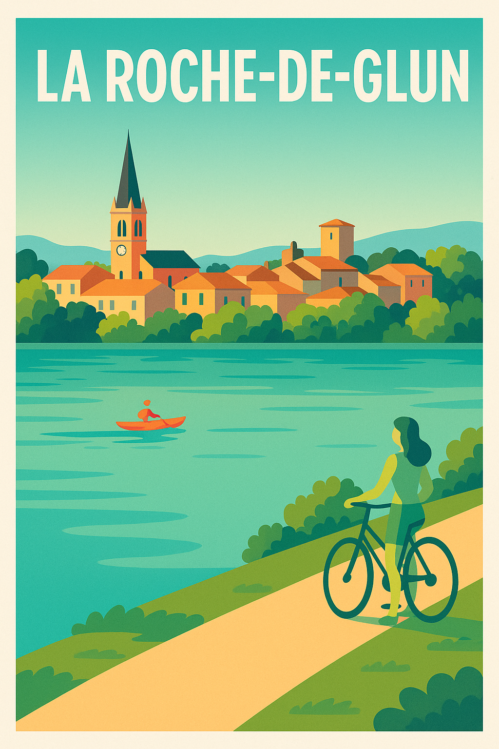 Affiche de La Roche-de-Glun - Promenade au fil de l'eau