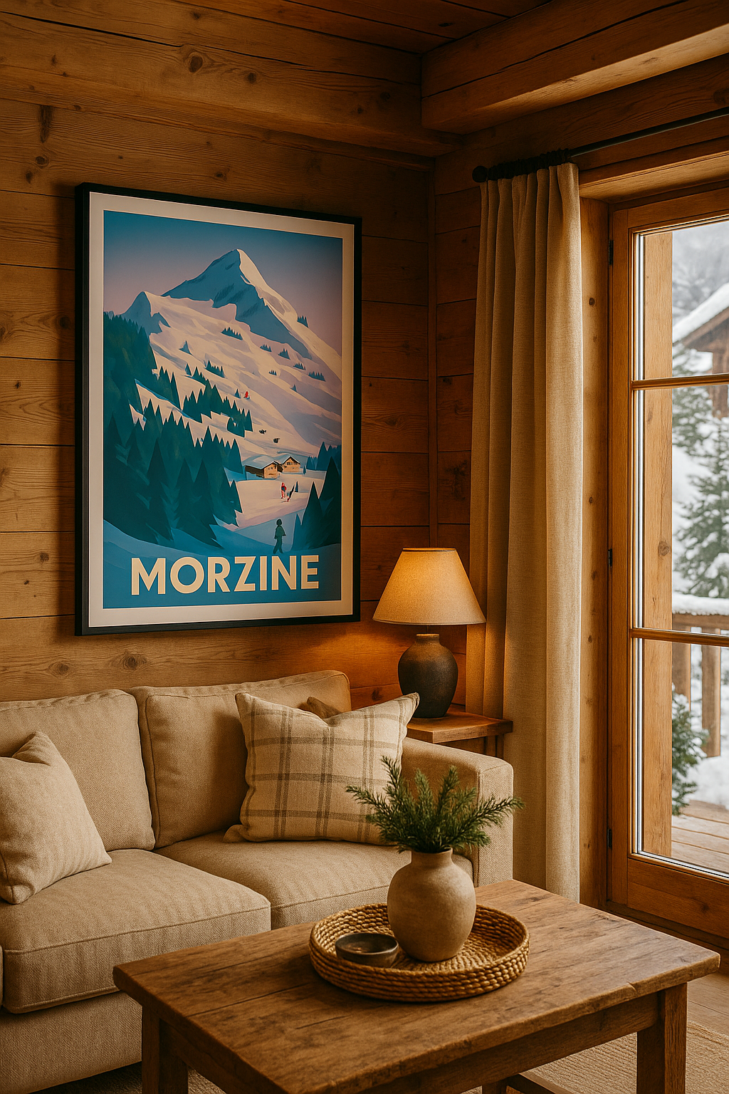 Mise en situation Affiche de Morzine - L'évasion hivernale en montagne