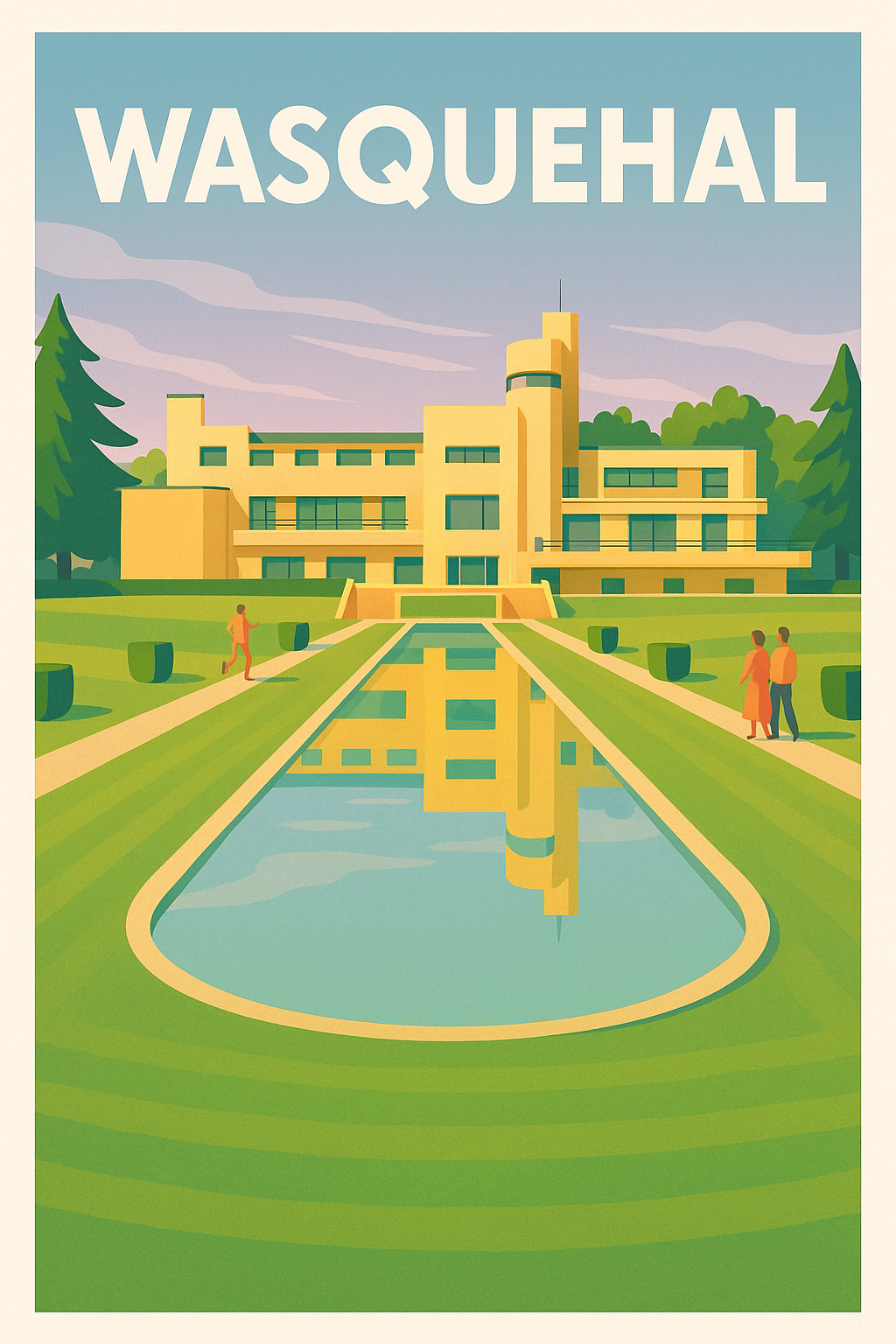 Affiche de Wasquehal - Élégance architecturale et sérénité des jardins