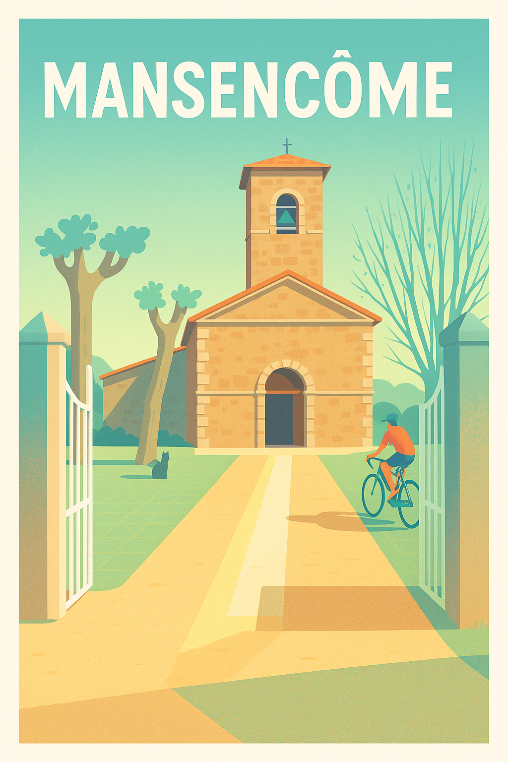 Affiche Mansencôme — Une ambiance paisible et lumineuse · poster d'art de Mansencôme