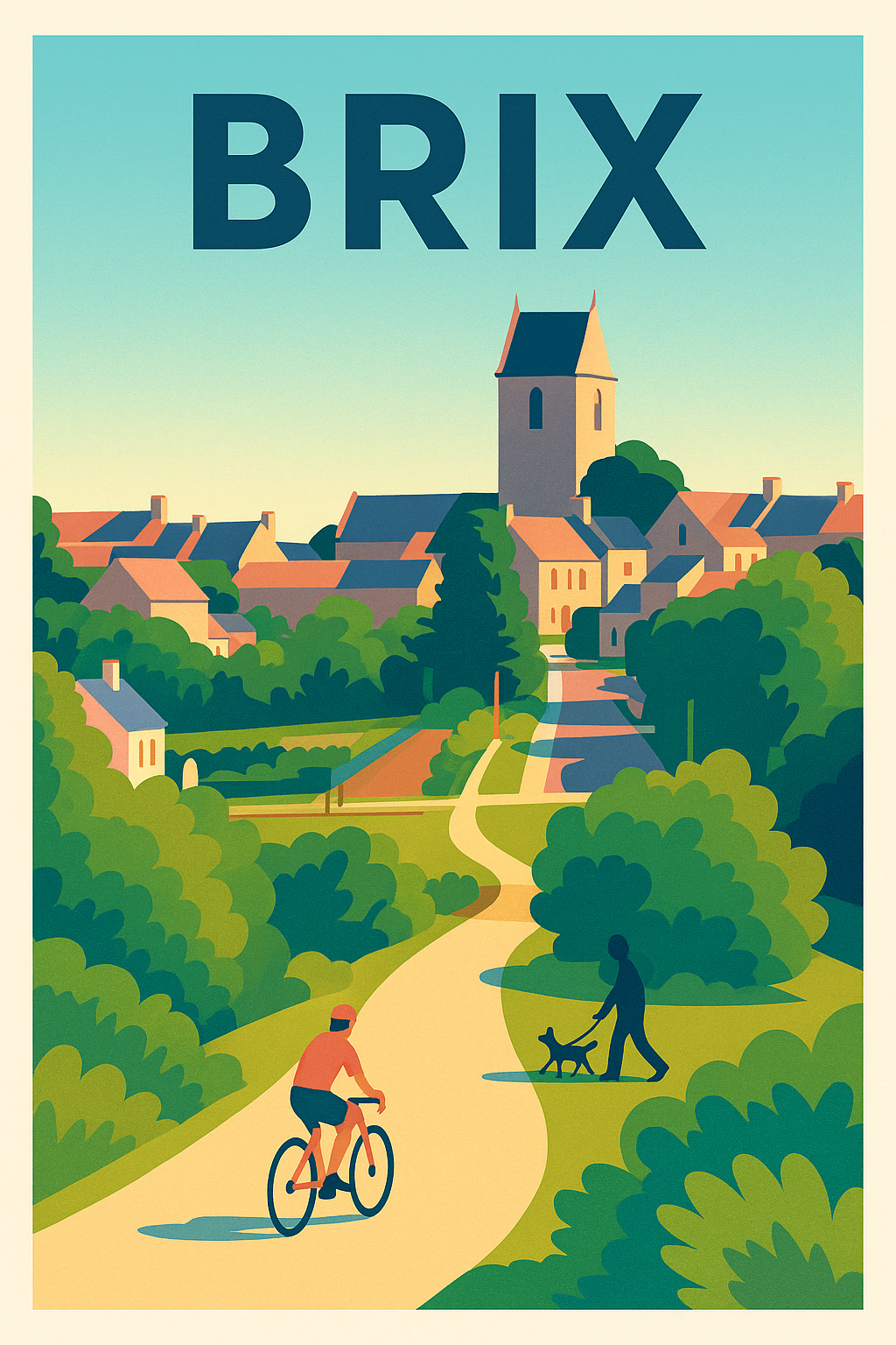 Affiche de Brix - Charme et douceur d’un village normand
