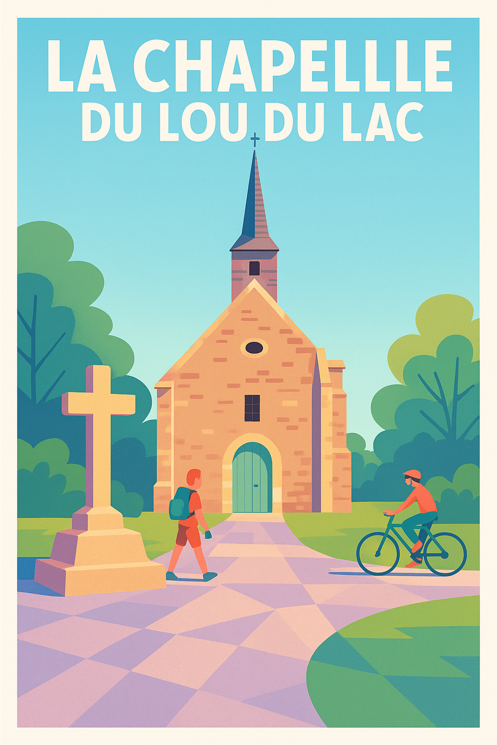 Affiche de La Chapelle du Lou du Lac - Tranquillité et patrimoine à portée de vue