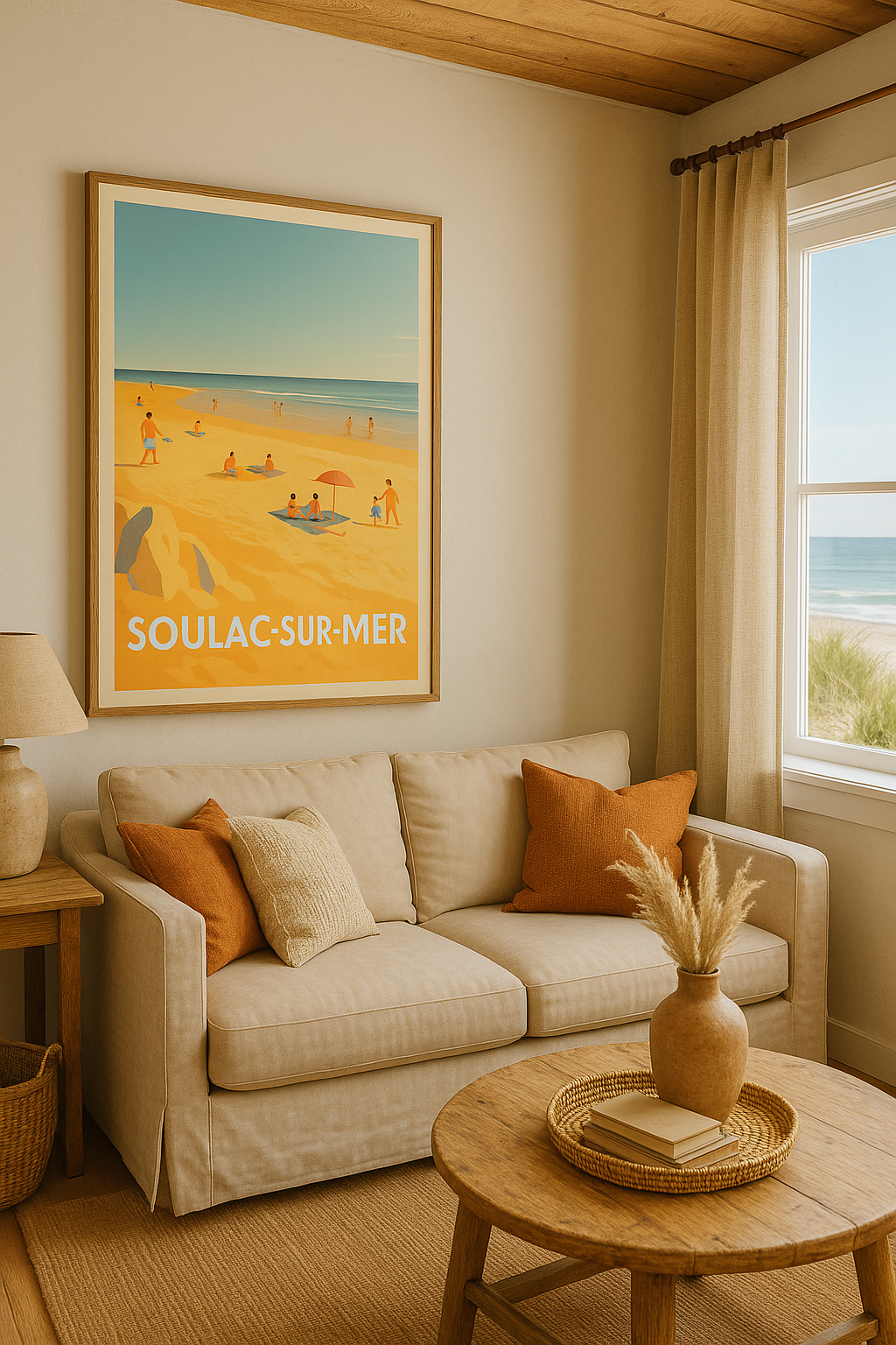 Mise en situation Affiche de Soulac-sur-Mer - Plages ensoleillées et douceur estivale