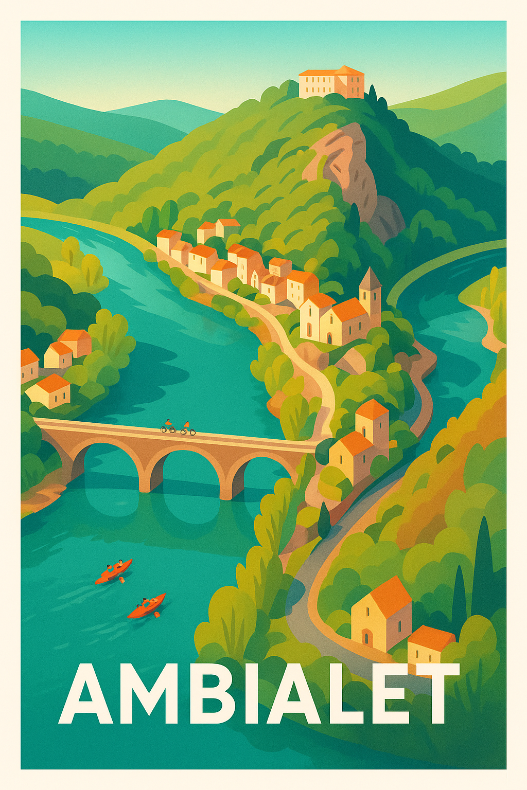 Affiche de Ambialet - Escapade pittoresque au cœur du Tarn